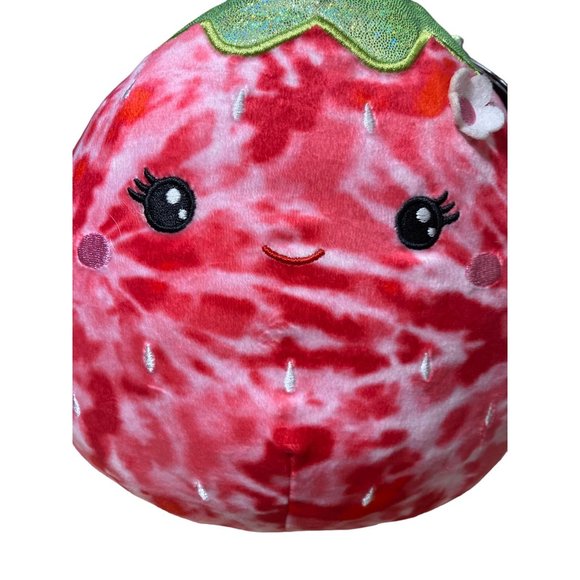 Squishmallow 8" Reva Strawberry Soft Tie Dye Red Plush - Picture 2 of 12